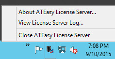 License Server -Taskbar License Server -Taskbar